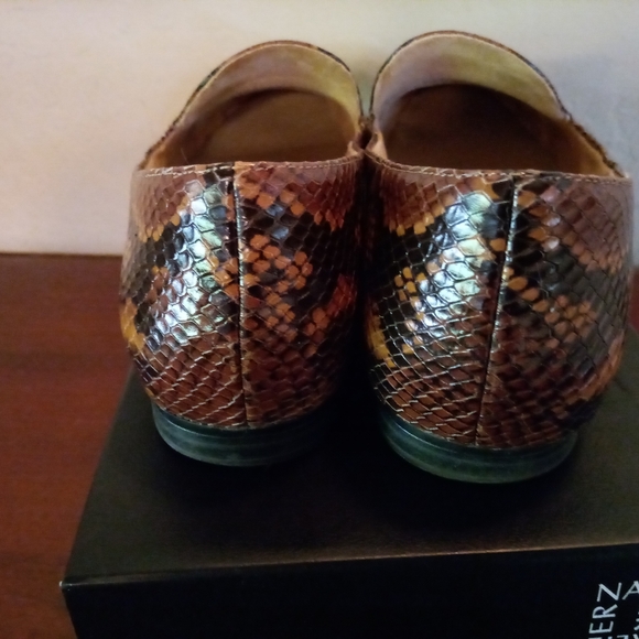 Naturalizer Emiline Loafers Snake Tan Brown Black Size 9.5 - Picture 5 of 10